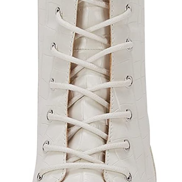 Coutgo Womens Mid Calf Lace Up Boots Lug Sole SIZE 6.5 - Picture 3 of 4